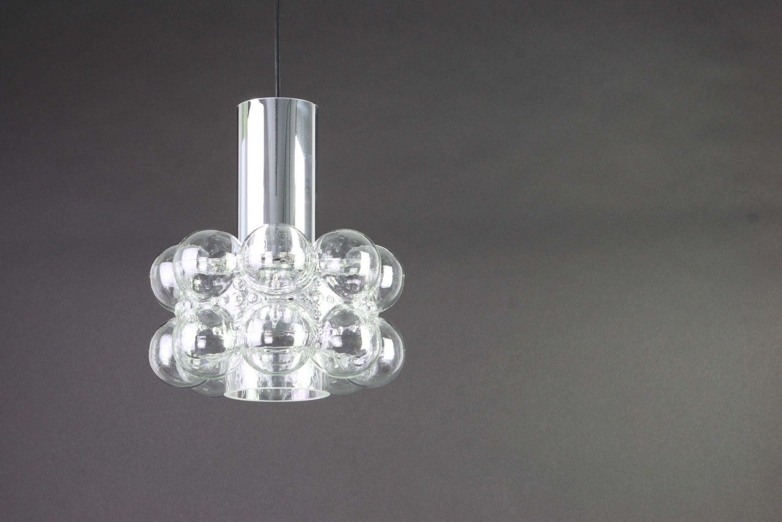 1 Of 2 Small Bubble Glass Pendant By Helena Tynell, Limburg, Germany photo furniture