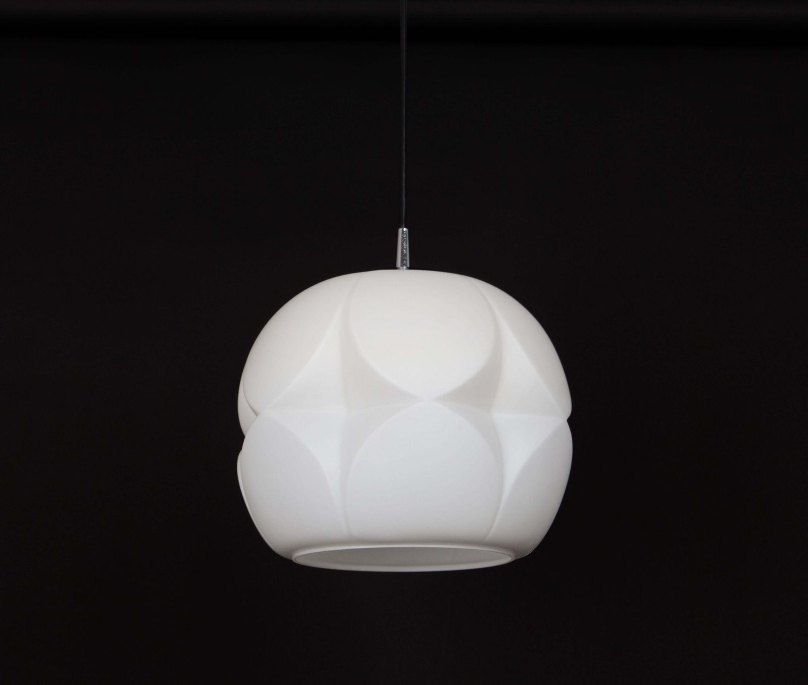 Lighting 1 Of 9 Opal Glass Pendant Lights By Peill & Putzler, Germany, 1970s photo