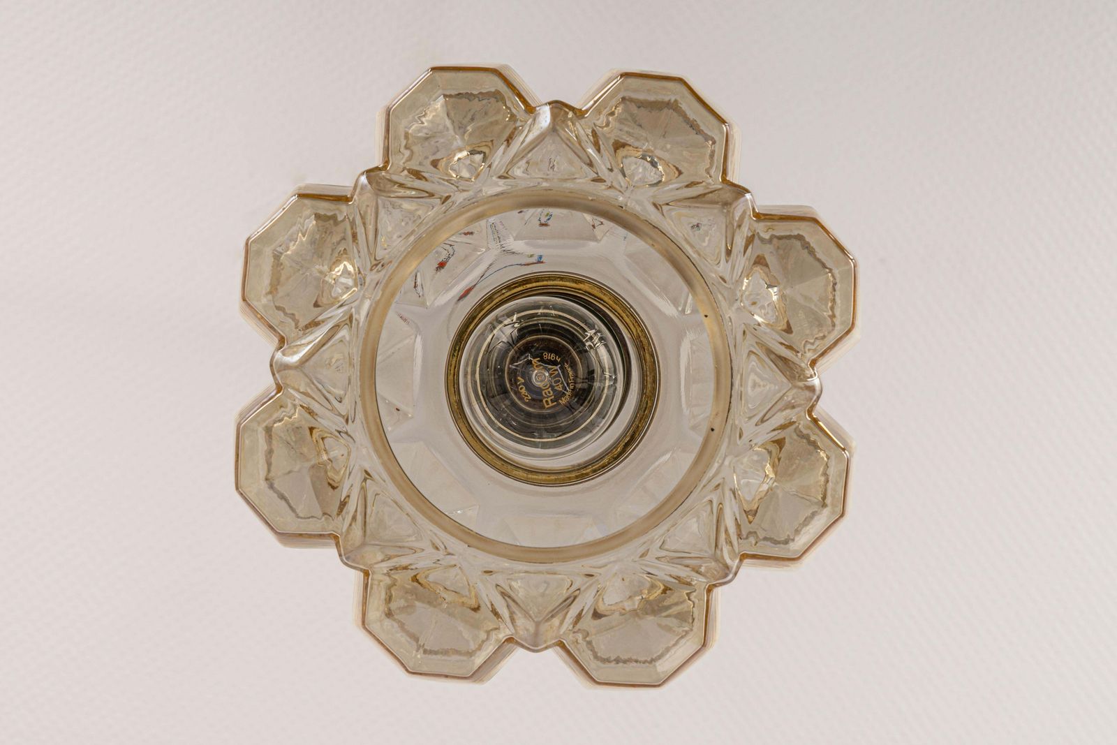 1 Of 2 Petite Amber Glass Pendant By Limburg, Germany, 1970s photo for sale