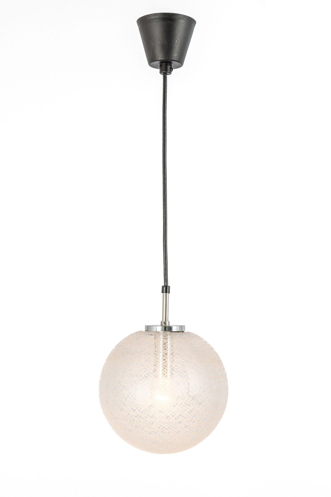1 Of 12 Petite Limburg Chrome With Glass Ball Pendant, Germany, 1970s photo 688.0