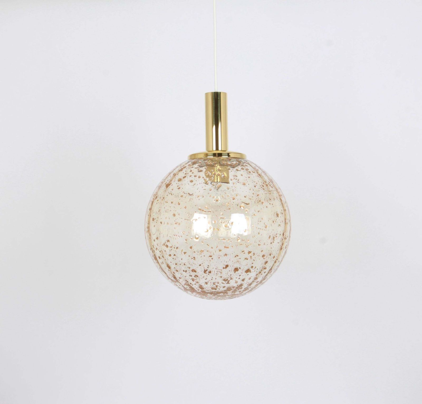 1 Of 2 Large Sputnik Murano Big Ball Pendant Light, Temde, 1970s photo 731.0
