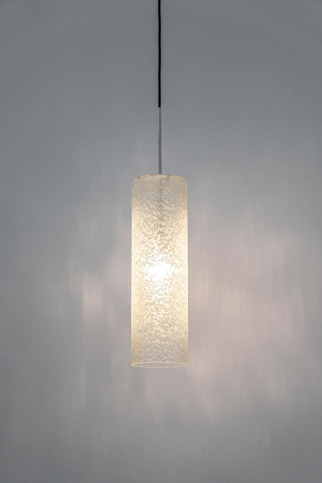 1 Of 6 Large Tube Murano Pendant Lights By Doria, 1970s photo vintage