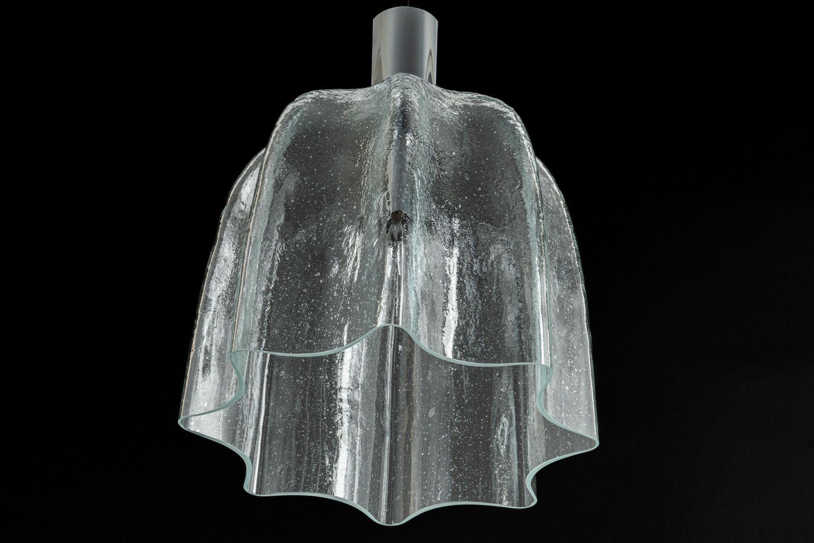 1 Of 5 Large Glass Pendant Lights By Limburg, Germany, 1970s photo vinterior