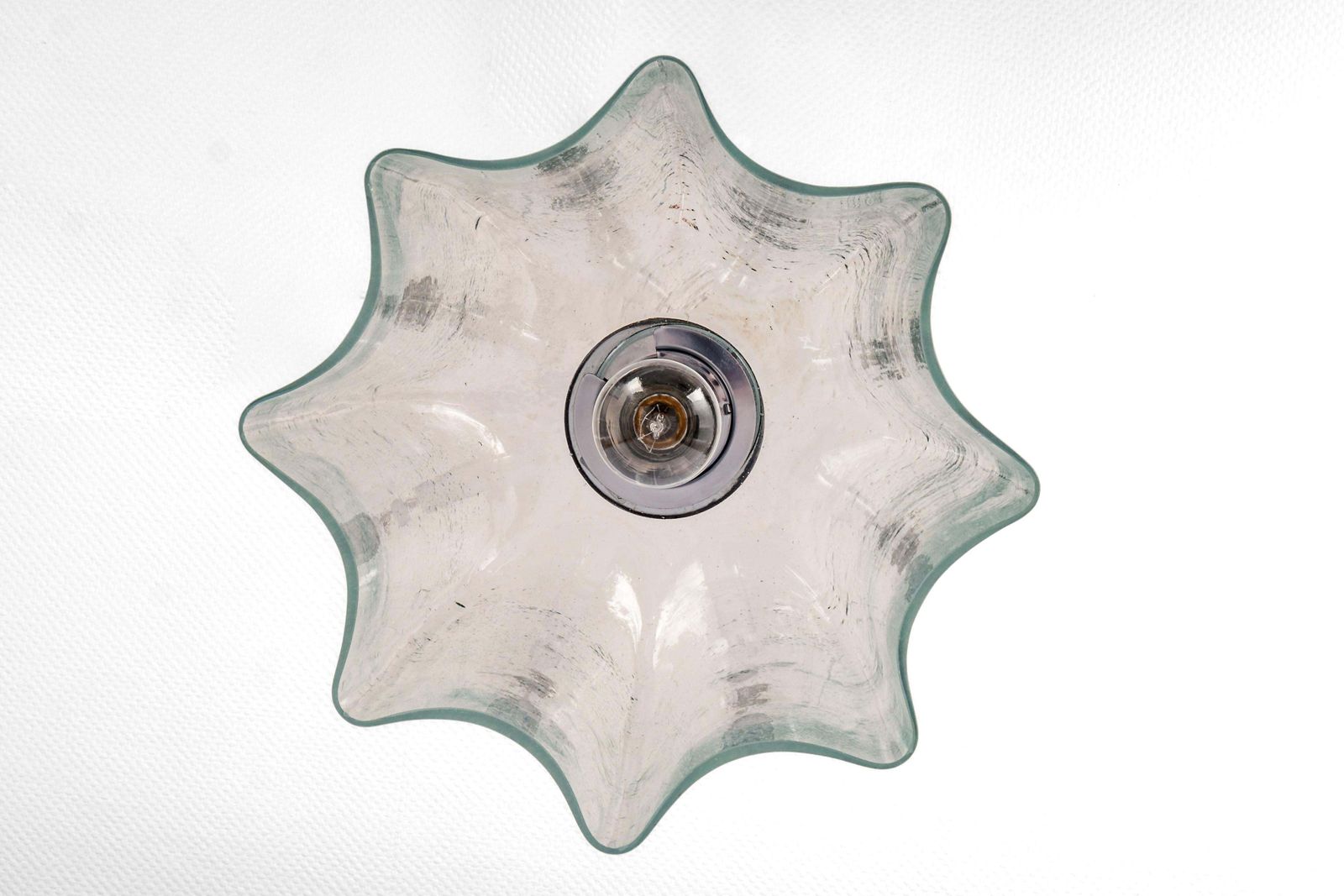 photo furniture 1 Of 5 Large Glass Pendant Lights By Limburg, Germany, 1970s