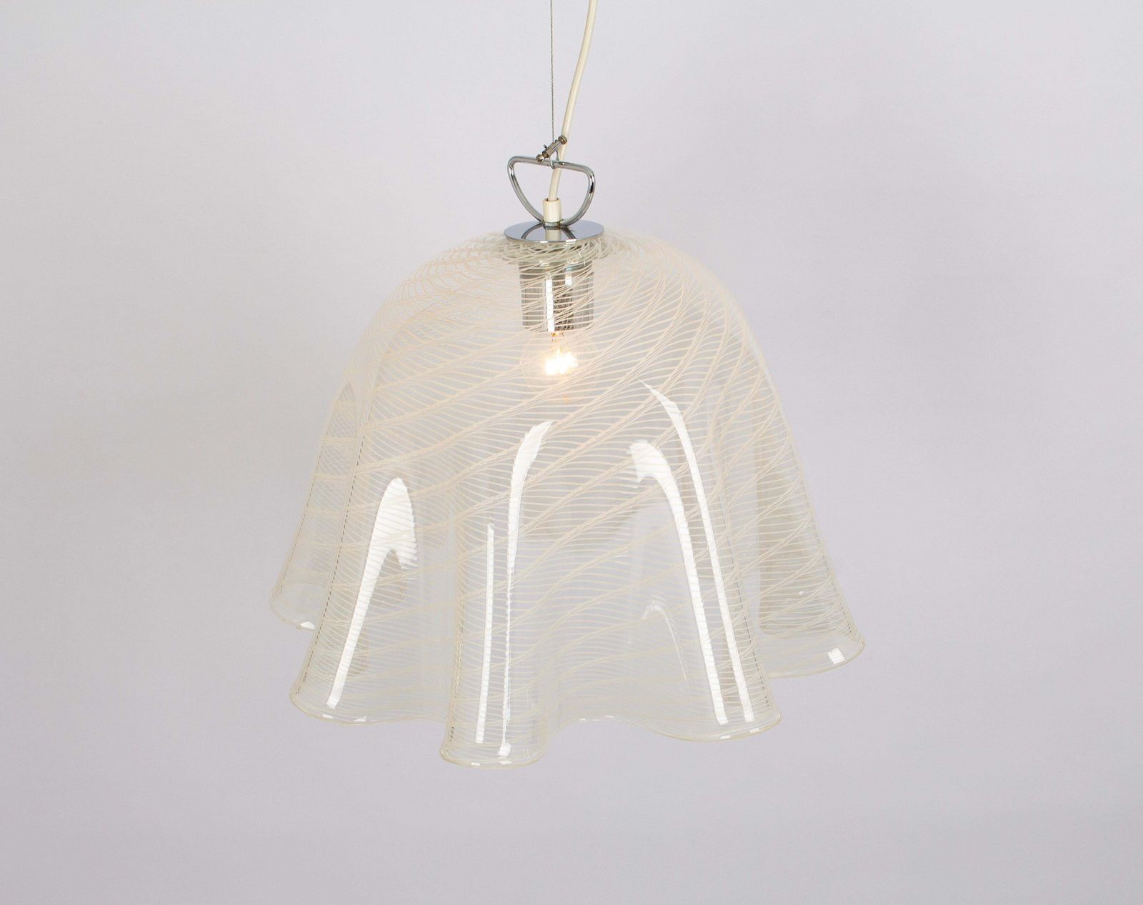 1 Of 2 Large Pendant Light By Kalmar Fazzoletto, Austria, 1970s photo 1376.0