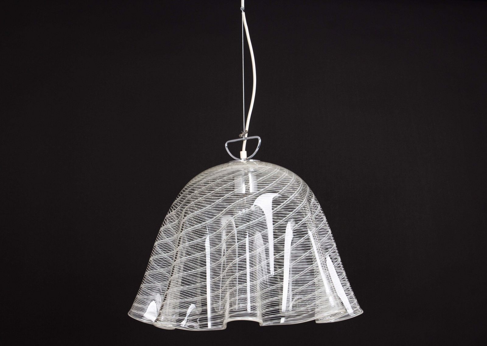 1376.0 1 Of 2 Large Pendant Light By Kalmar Fazzoletto, Austria, 1970s photo