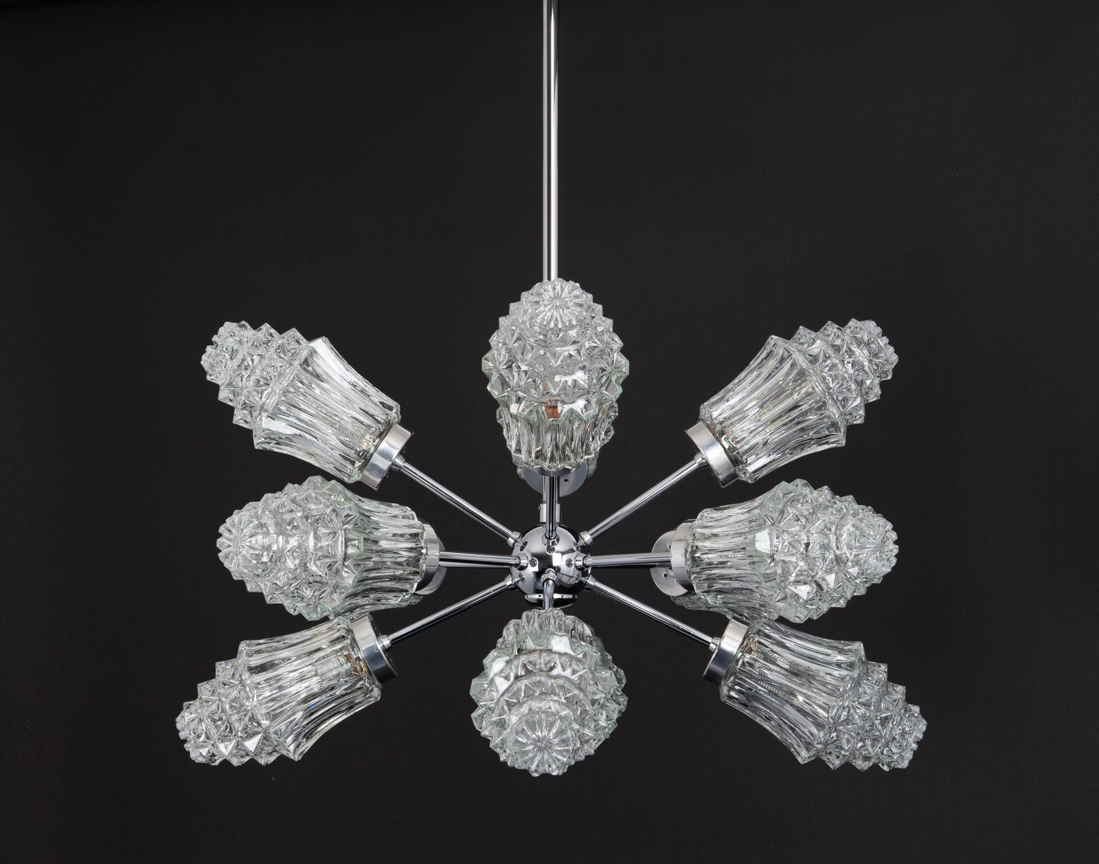 Stunning 12 Arm Sputnik Chandelier By Richard Essig, Germany, 1960s photo buy