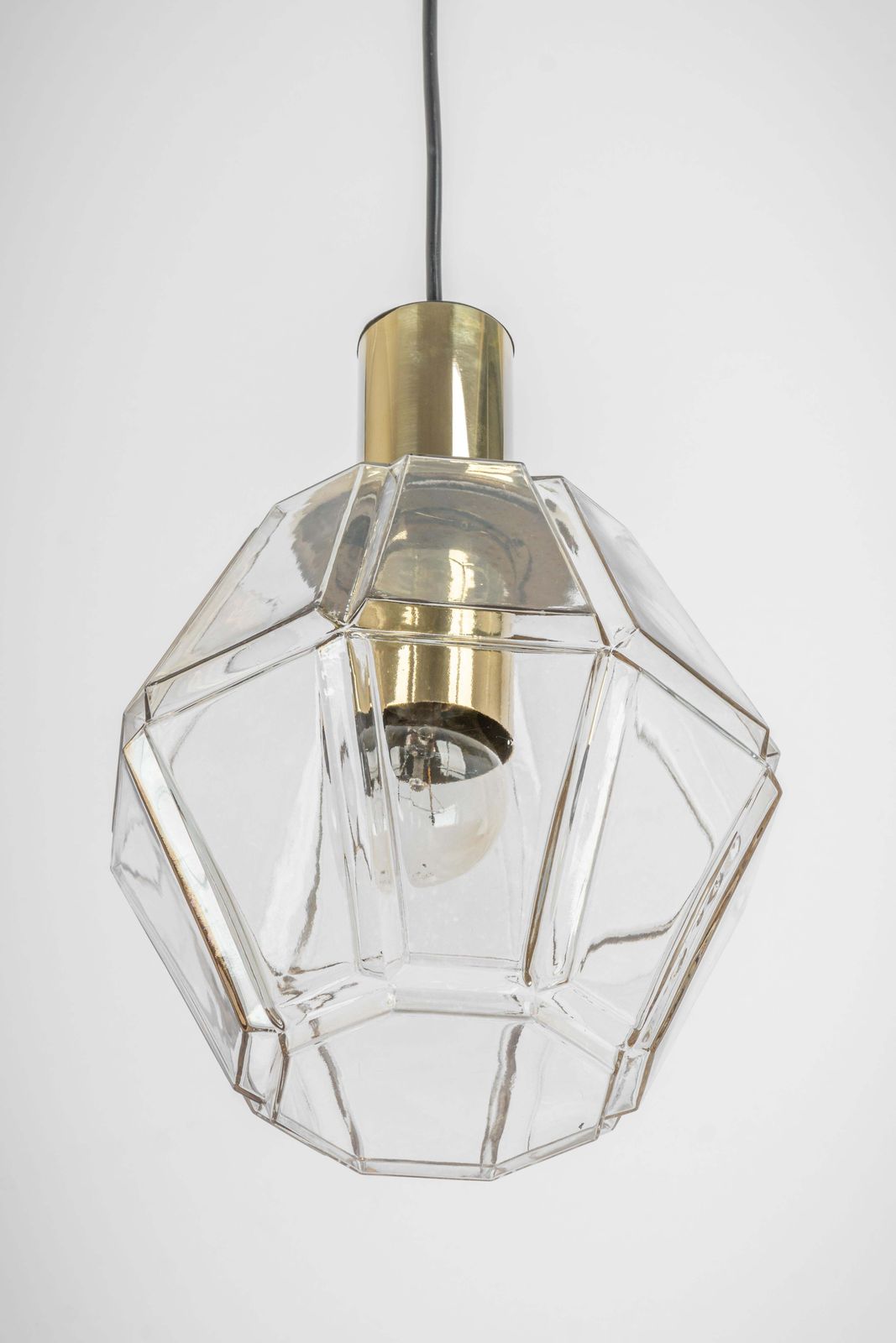1 Of 3 Glass Pendant Lights By Limburg, Germany, 1970s photo furniture