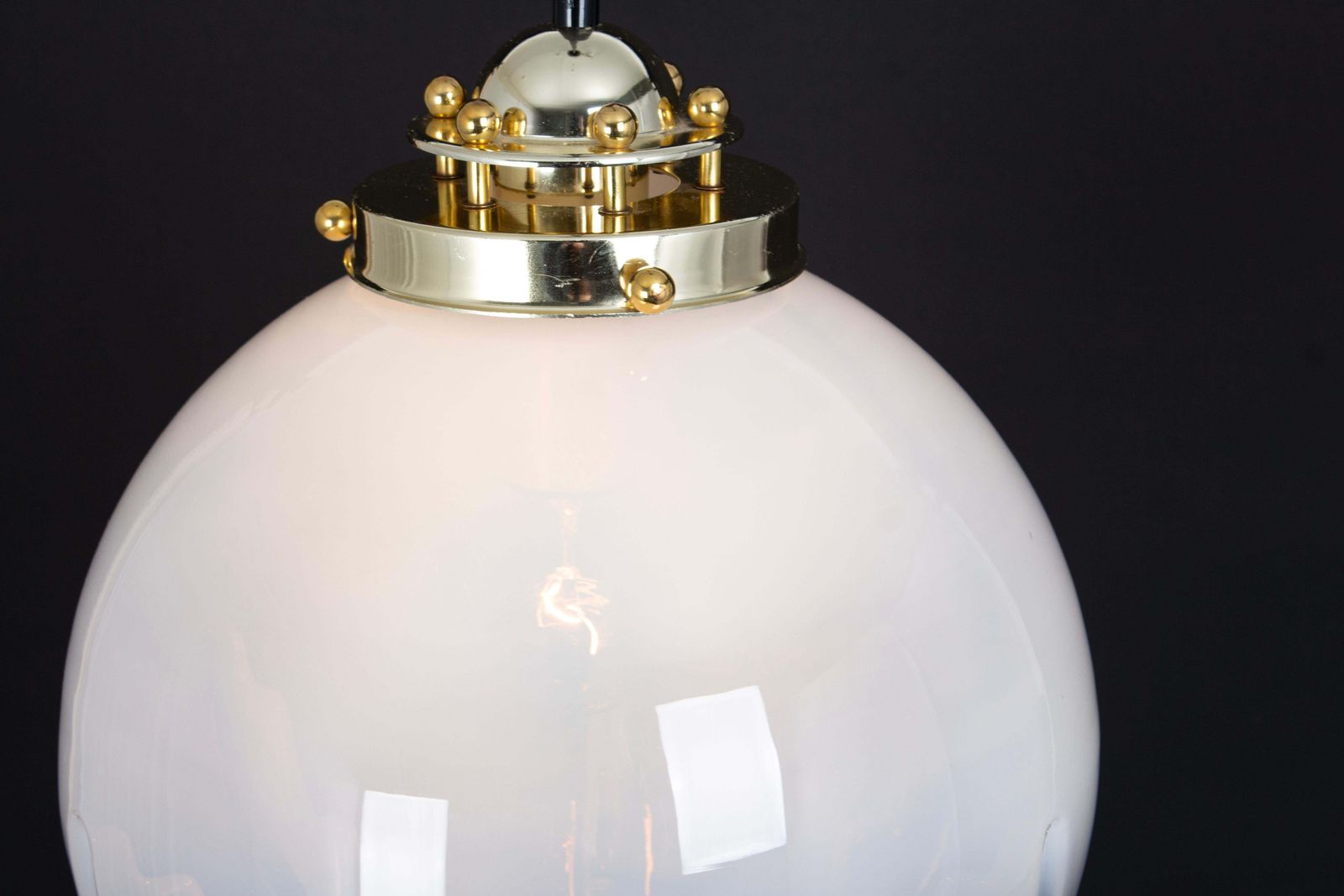 photo vinterior Stunning Glass Pendant Light In Style Of  Mazzega, Italy, 1960s