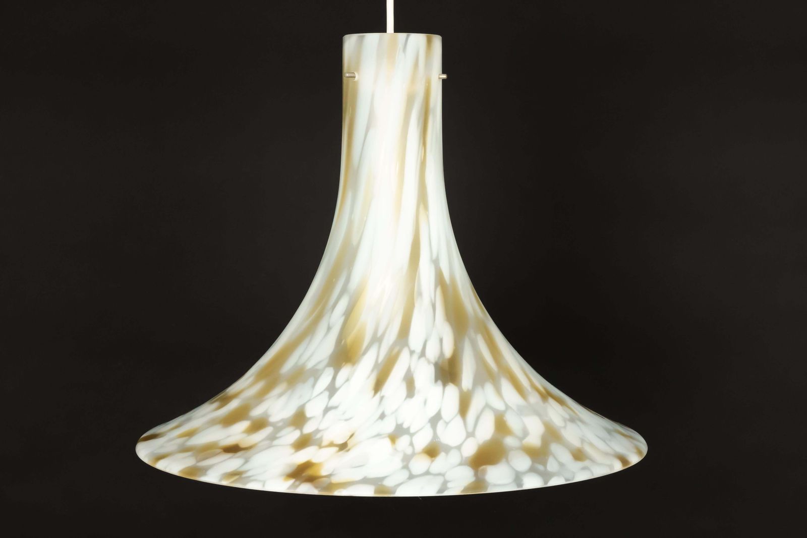 1 Of 2 Large Glass Pendant Light By Peill & Putzler, Germany, 1970s photo furniture