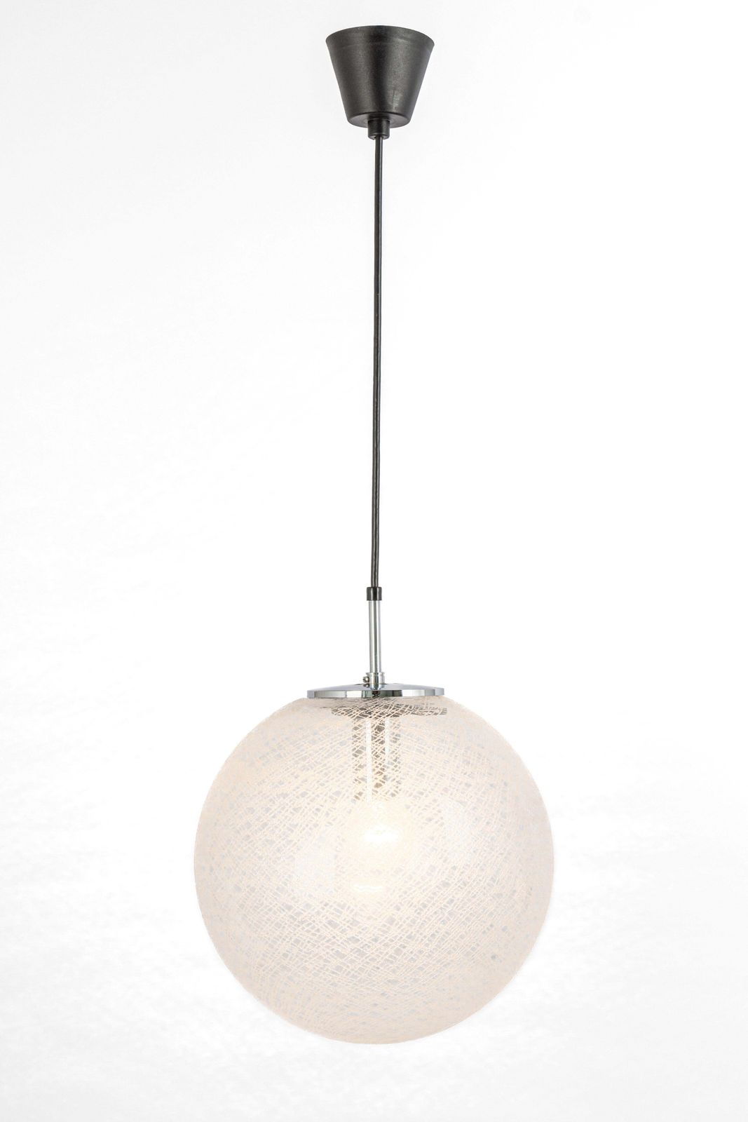 photo furniture 1 Of 8 Large Limburg Chrome With Glass Ball Pendant, Germany, 1970s