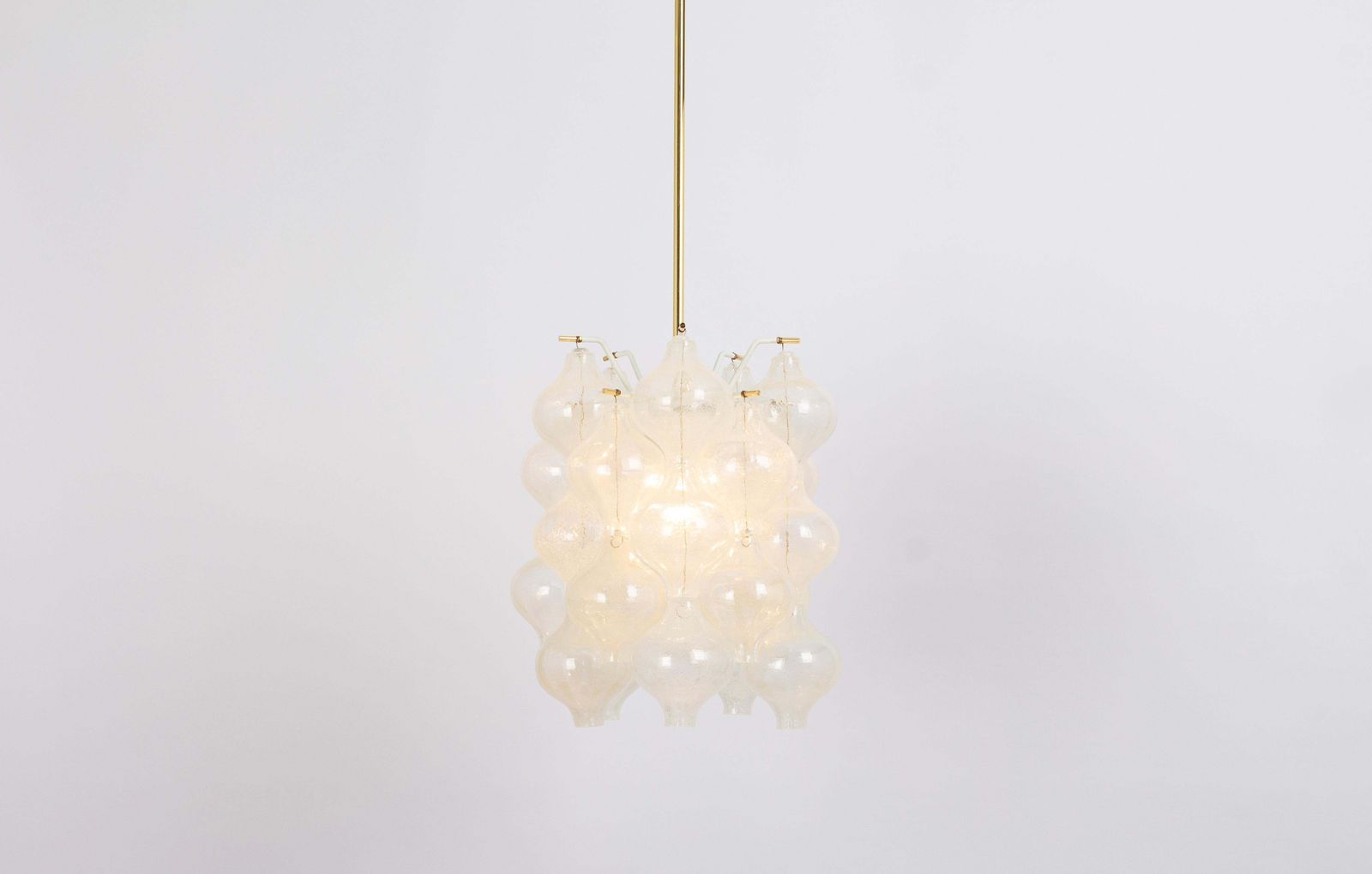 Lighting 1 Of 3 Petite Tulipan Glass Pendant By Kalmar, Austria, 1960s photo