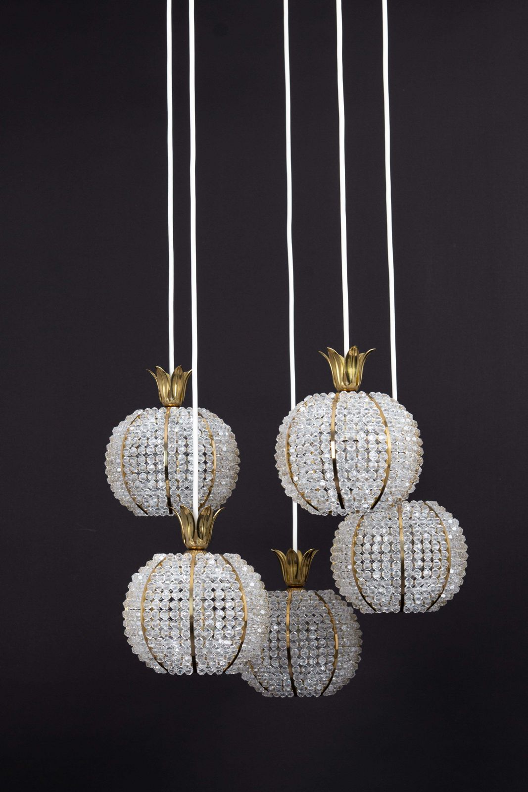 photo furniture Cascade Pendant Lamp By Emil Stejnar For Rupert Nikoll, Pineapple Design, 1960s