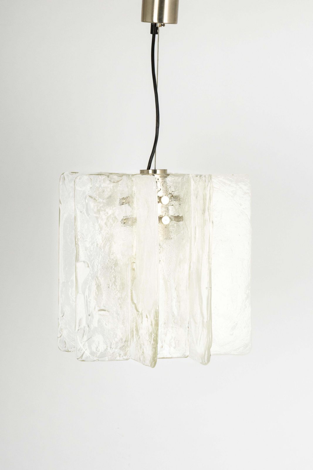 Lighting 1 Of 2 Murano Glass Chandelier Designed By Carlo Nason For Mazzega, 1970s photo