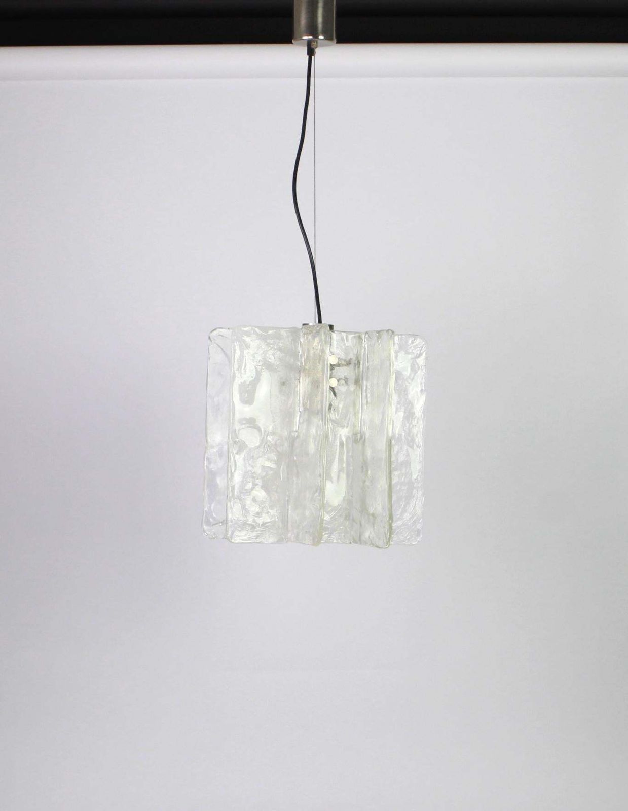 1 Of 2 Murano Glass Chandelier Designed By Carlo Nason For Mazzega, 1970s photo for sale