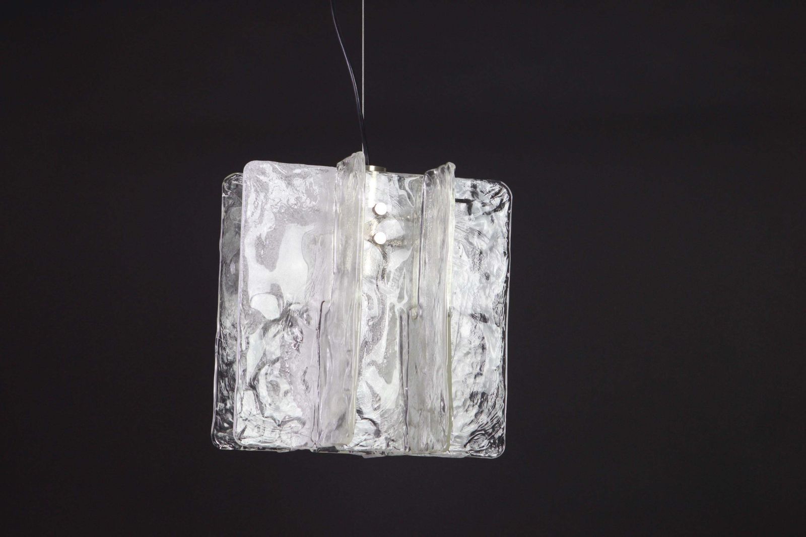 1 Of 2 Murano Glass Chandelier Designed By Carlo Nason For Mazzega, 1970s photo Lighting