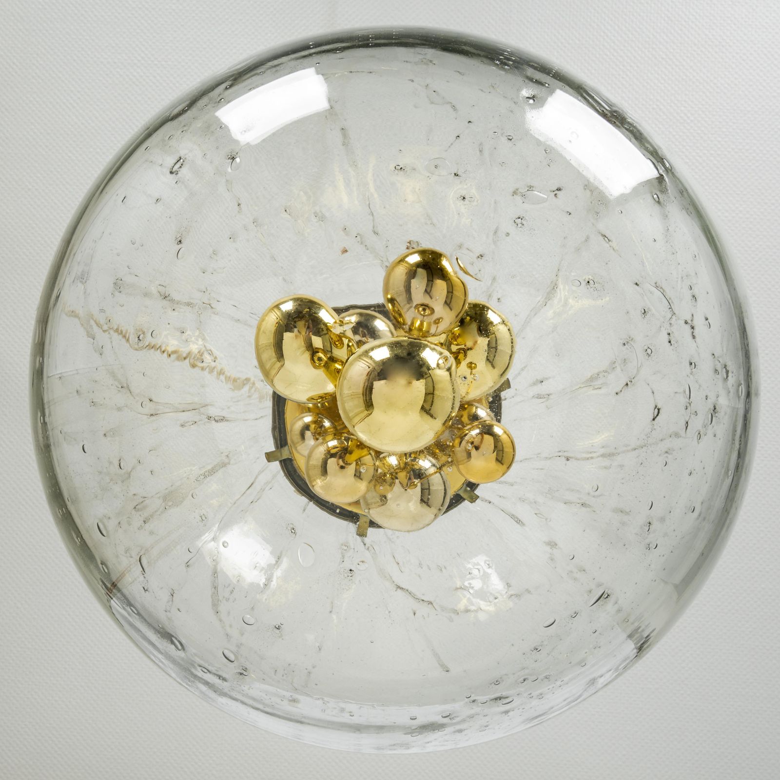 1 Of 3 Large Sputnik Big Ball Pendant By Doria, Germany, 1970s photo for sale