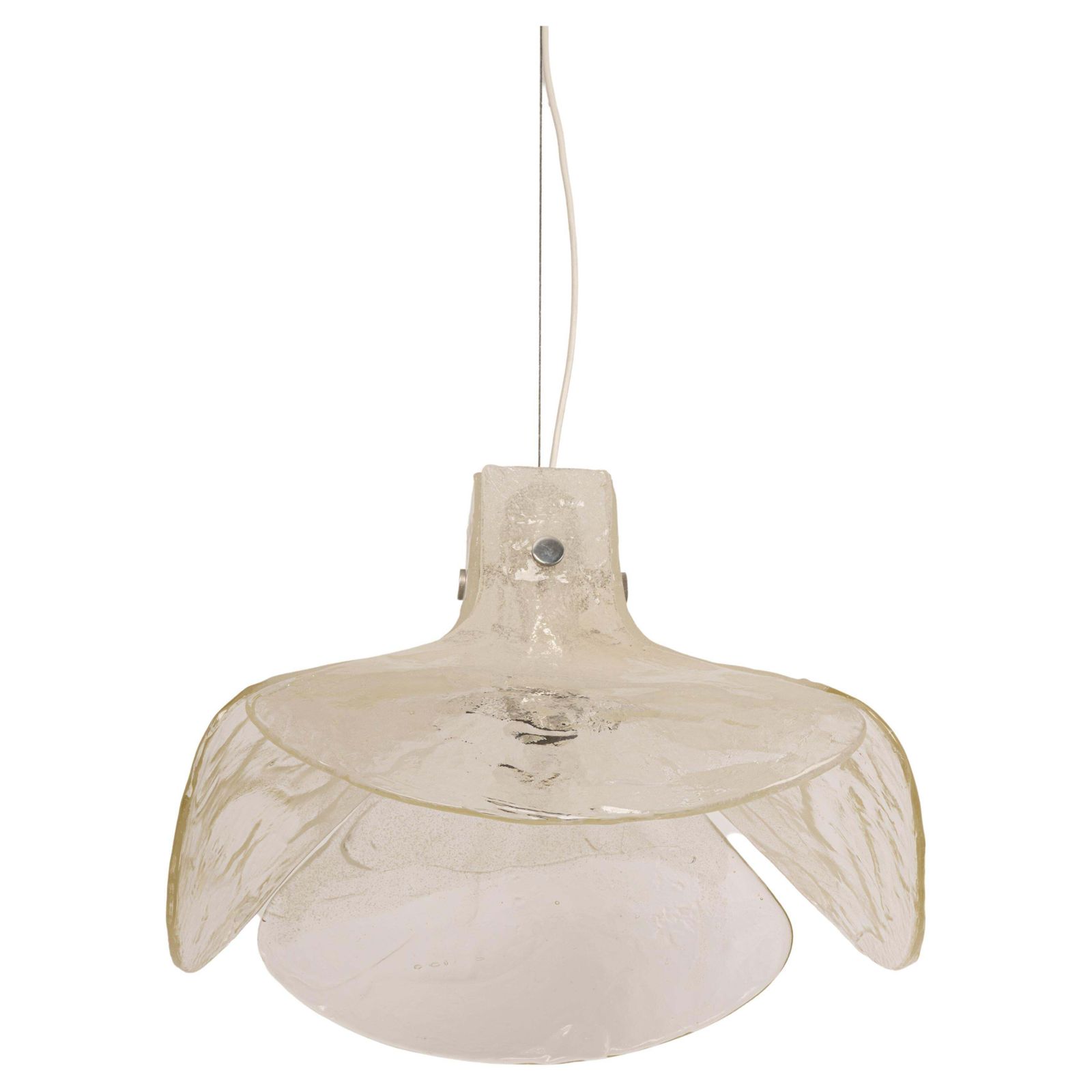 1 Of 2 Murano Glass Chandelier Designed By Kalmar, Germany, 1960s