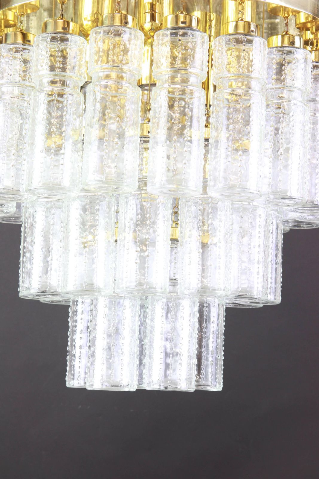 1 Of 2 Large Limburg Glass Chandelier, Germany, 1960s photo 1891.0