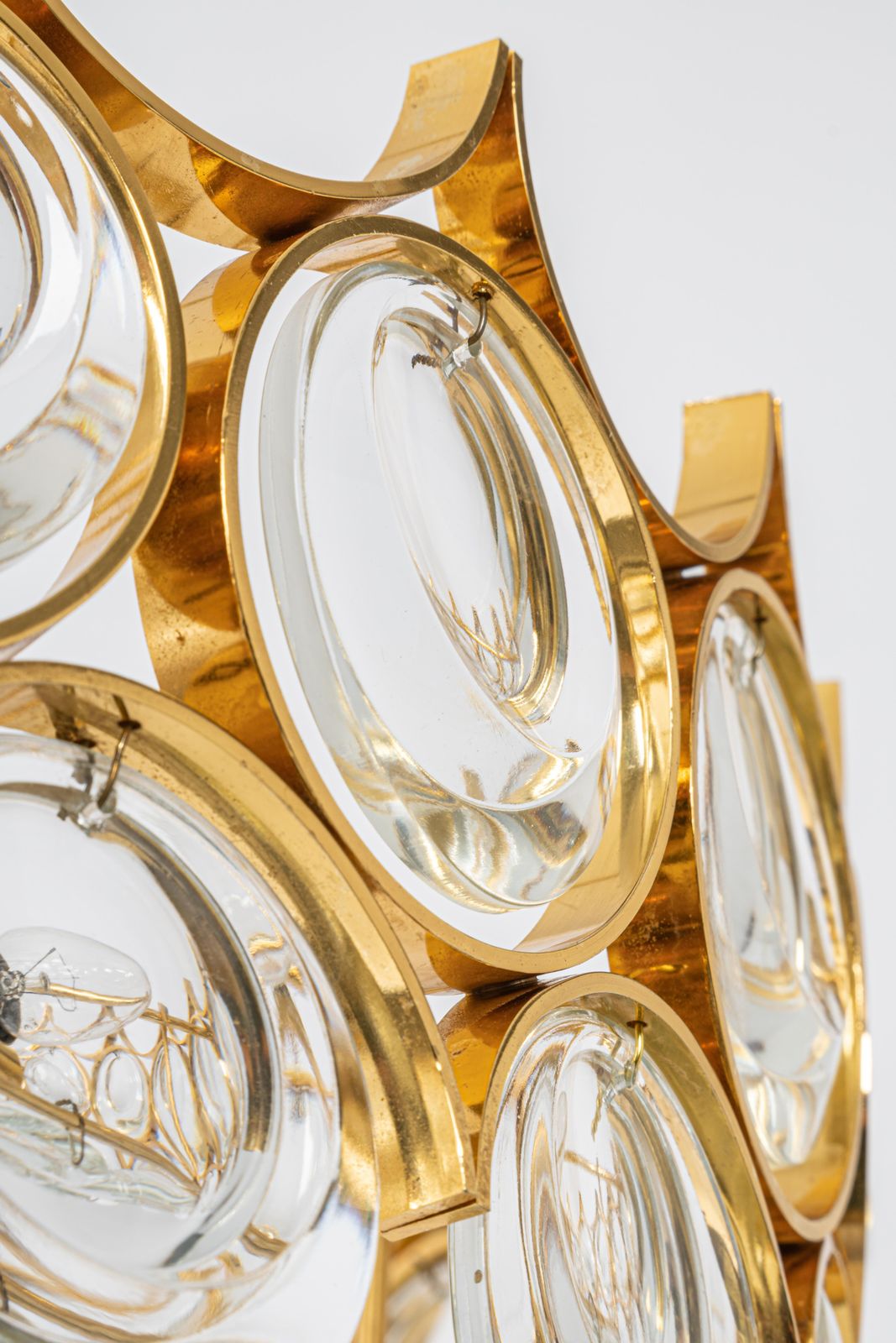 photo furniture Brass And Crystal Chandelier, Sciolari Design By Palwa, Germany, 1970s