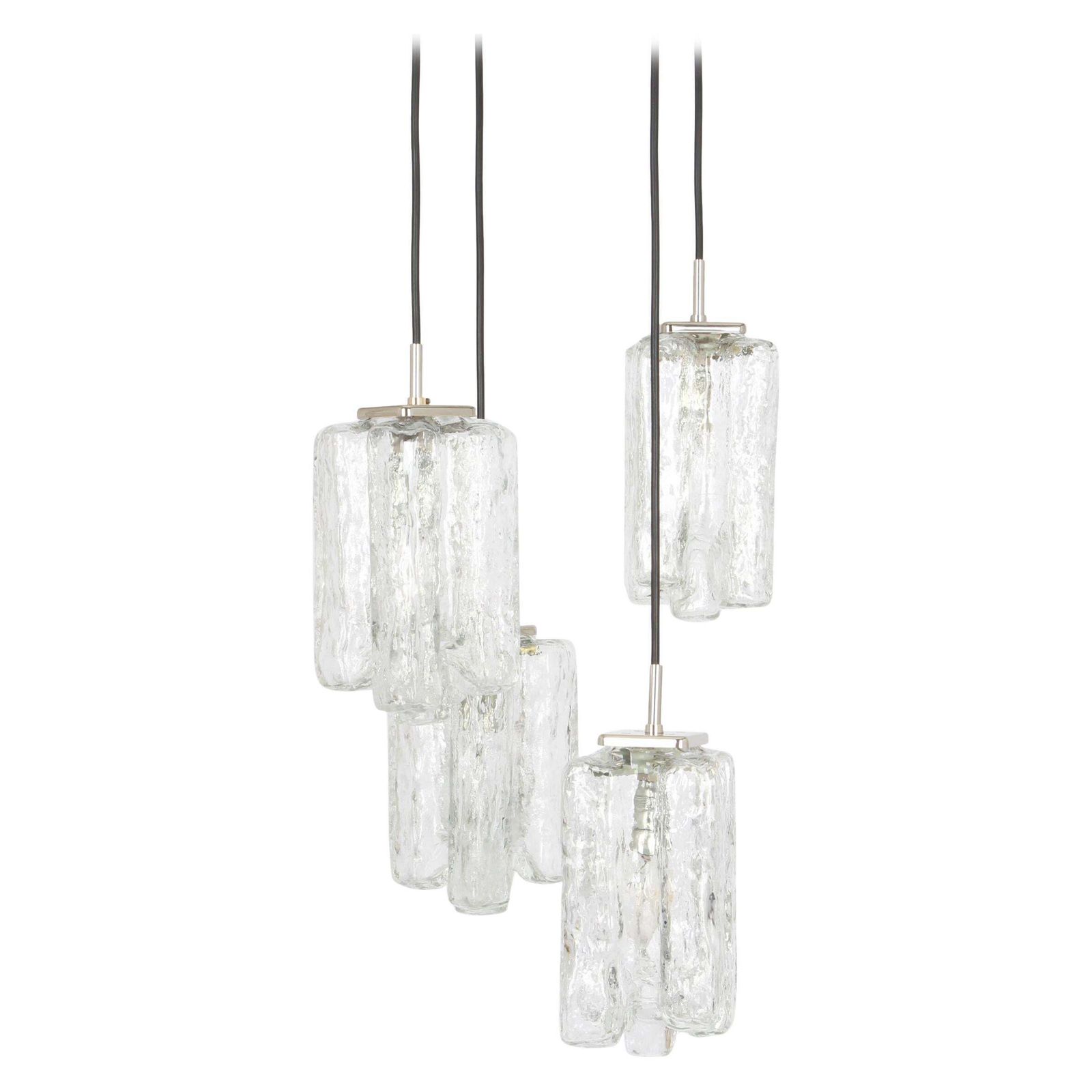 Stunning Designer Cascading Chandelier Murano Glass By Kalmar, Austria, 1970s