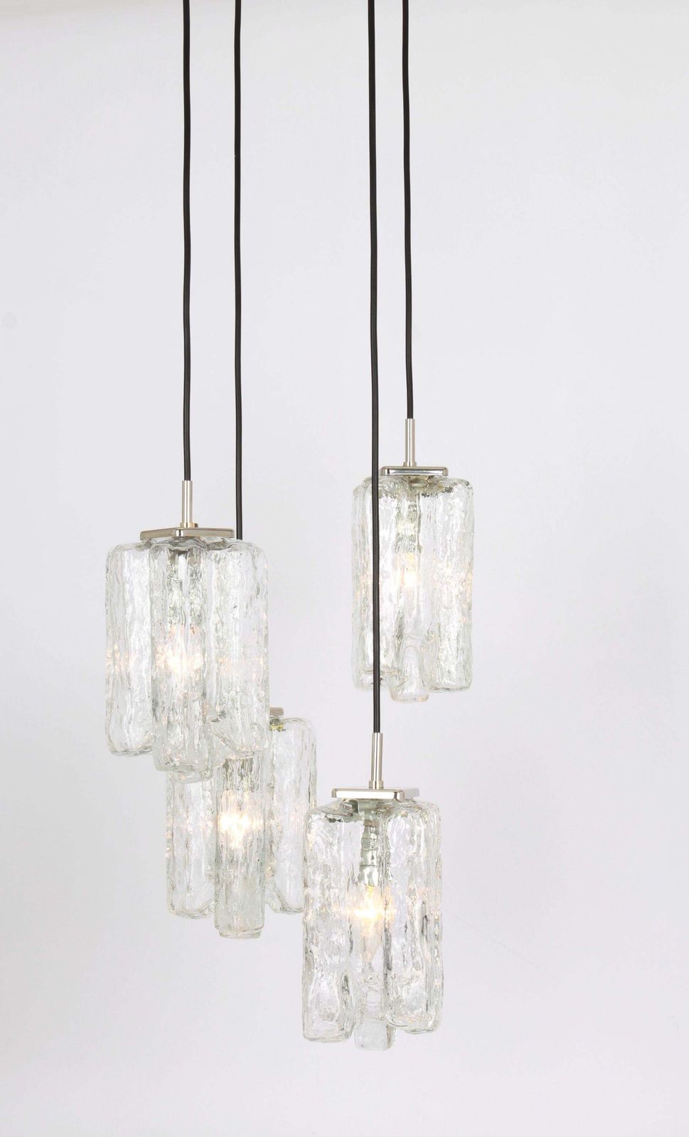 Stunning Designer Cascading Chandelier Murano Glass By Kalmar, Austria, 1970s photo 2149.0