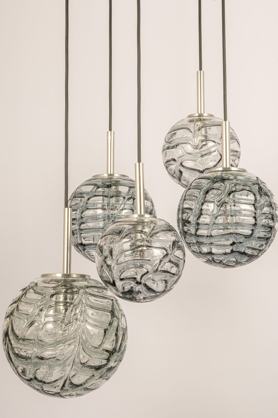 Large Designer Cascading Chandelier Murano Glass By Doria, Germany, 1970s photo for sale