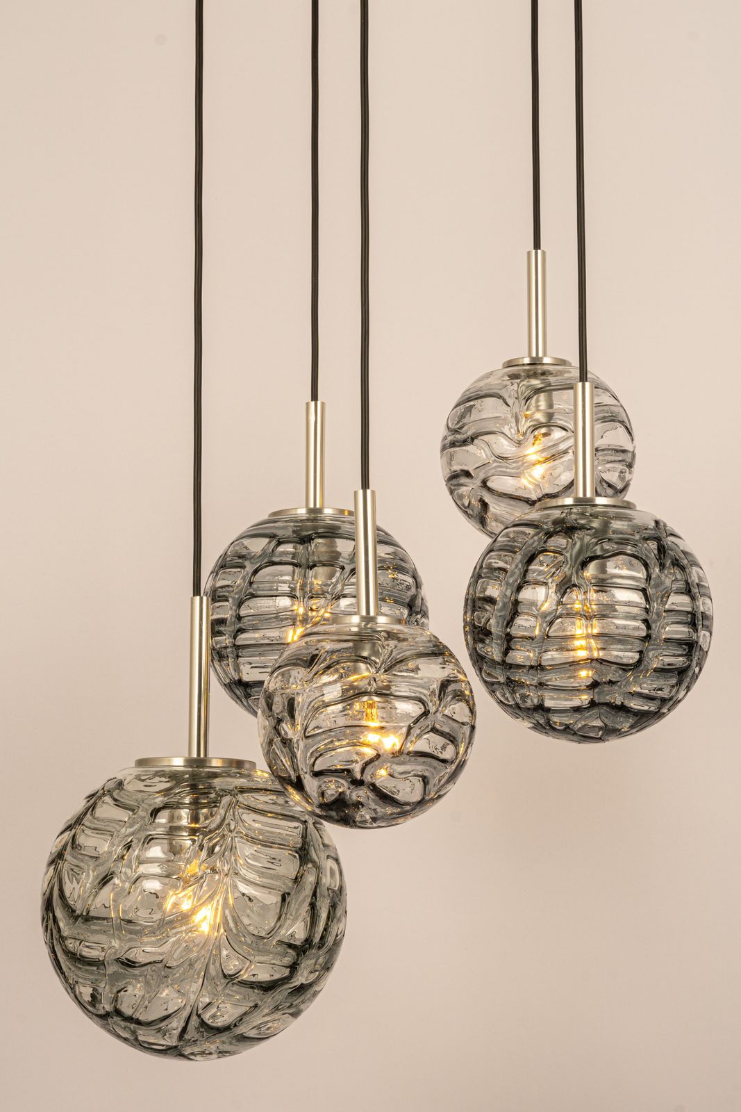 Large Designer Cascading Chandelier Murano Glass By Doria, Germany, 1970s photo vinterior