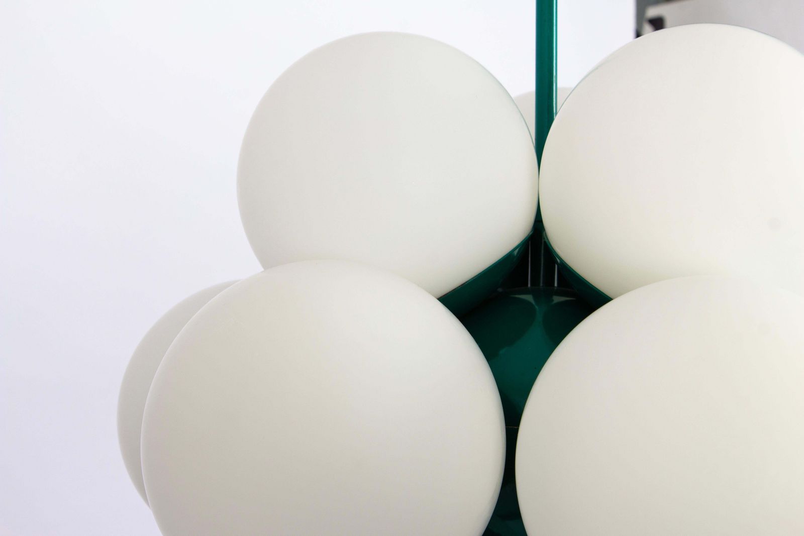 1 Of 2 Sputnik Green Pendant Light, Opal Glass, Germany, 1970s photo buy