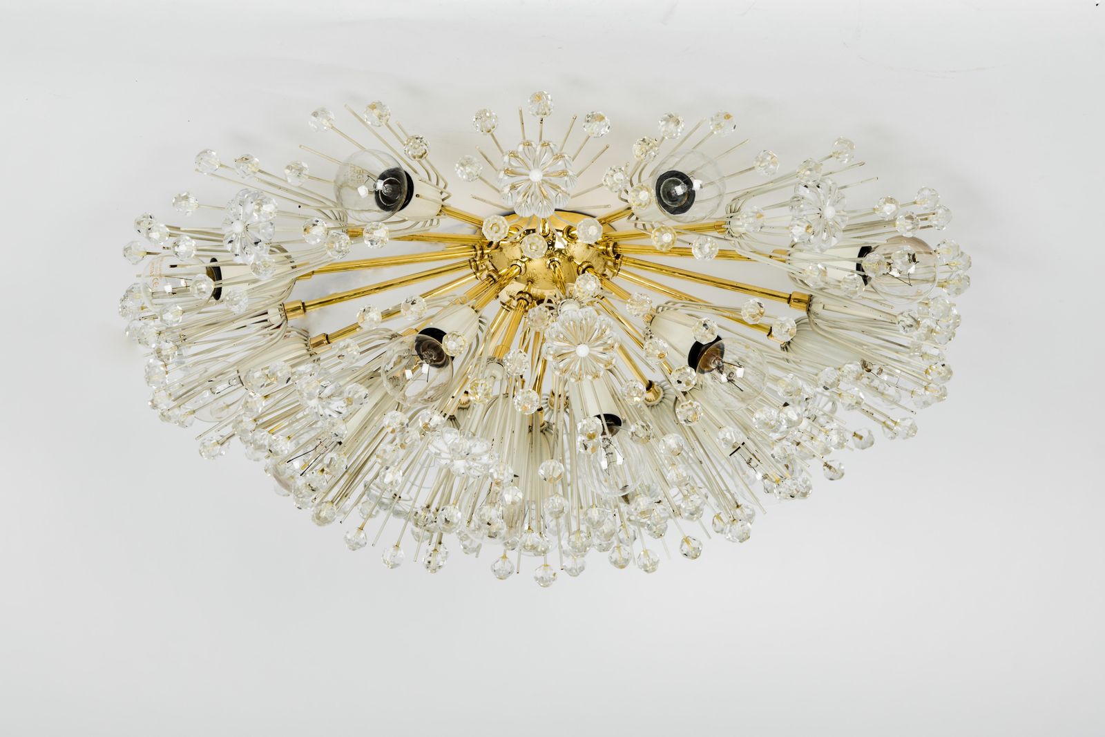 1 Of 3 Starburst Brass Chandelier By Emil Stejnar, Austria, 1960s photo furniture