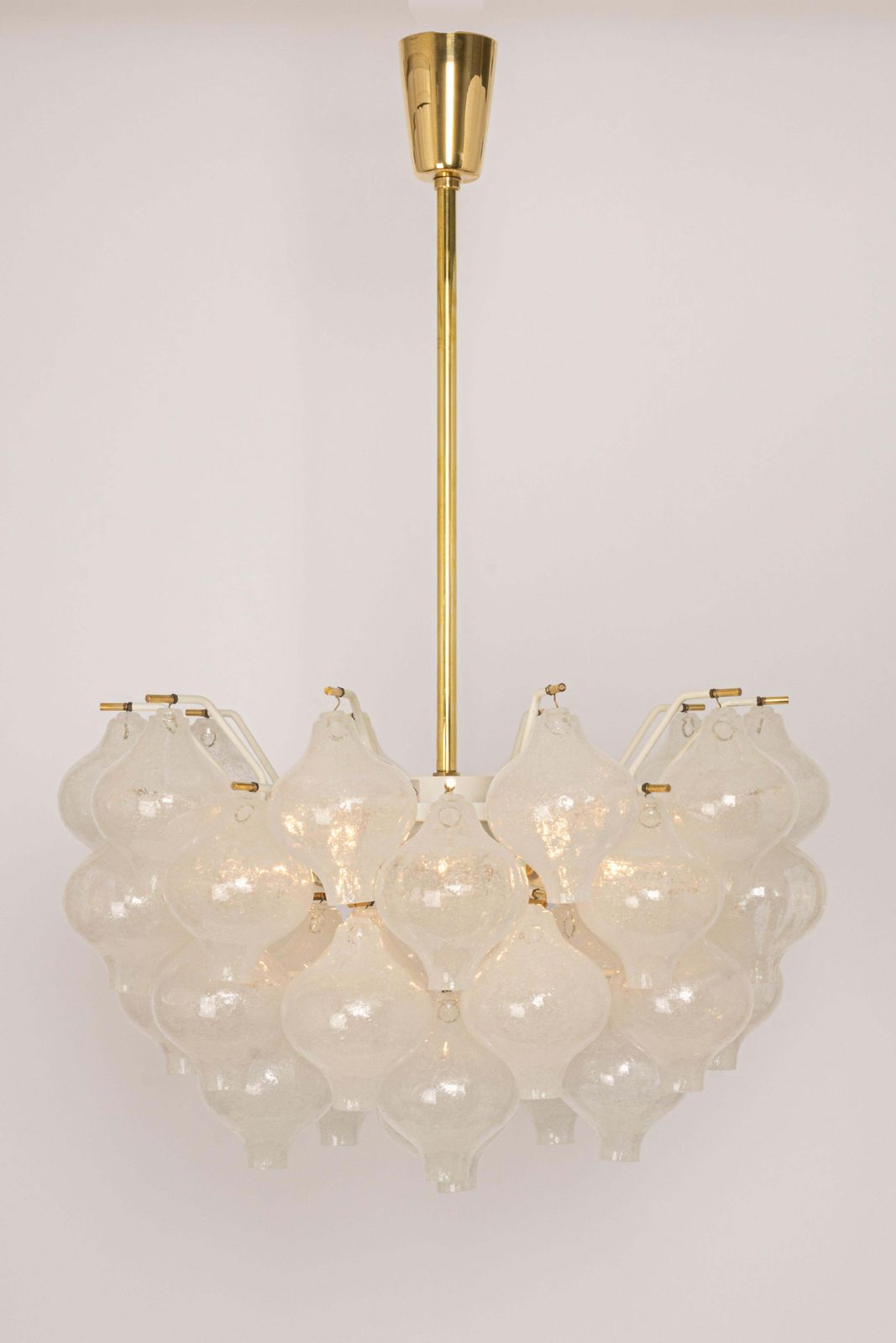 1 Of 6 Large Tulipan Glass Flush Mount / Chandelier By Kalmar, Austria, 1960s photo 2751.0