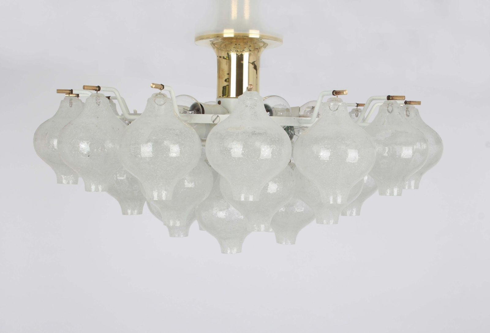 photo furniture 1 Of 2 Large Tulipan Glass Flushmount By Kalmar, Austria, 1960s