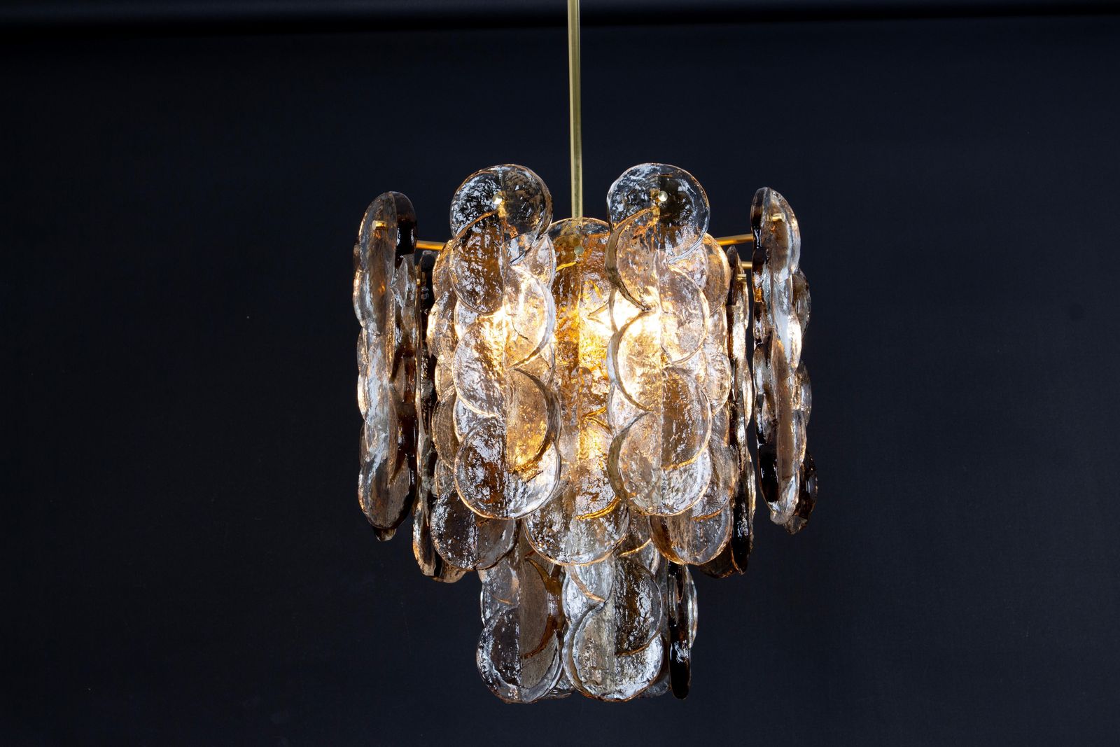 photo furniture Large Murano Smoked Glass Chandelier Citrus By Kalmar, Austria, 1970s