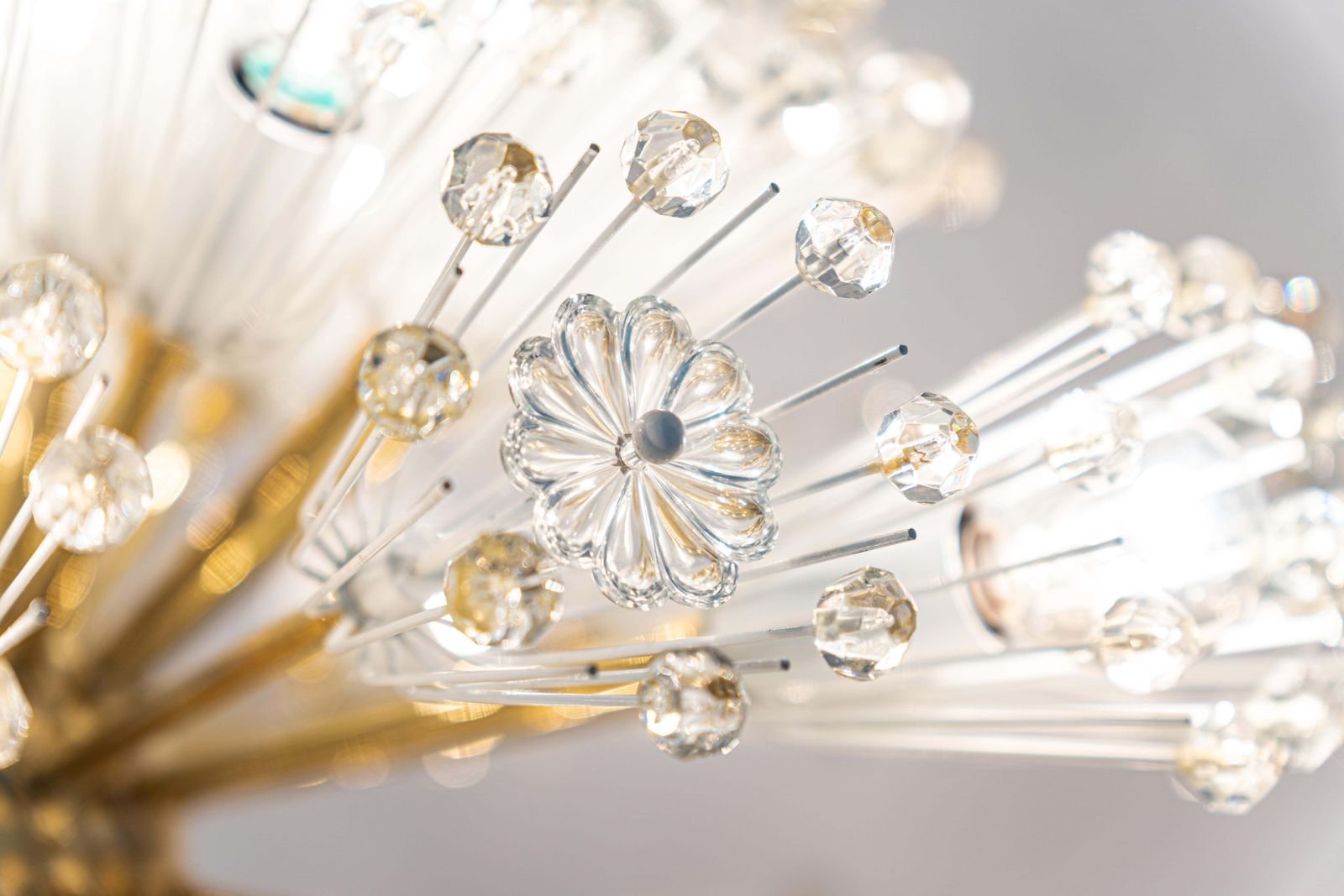 Large Starburst Brass Chandelier By Emil Stejnar, Austria, 1960s photo buy