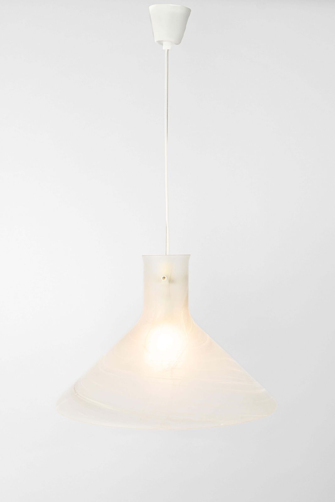 photo furniture 1 Of 2 Large Glass Pendant Light By Peill & Putzler, Germany, 1970s