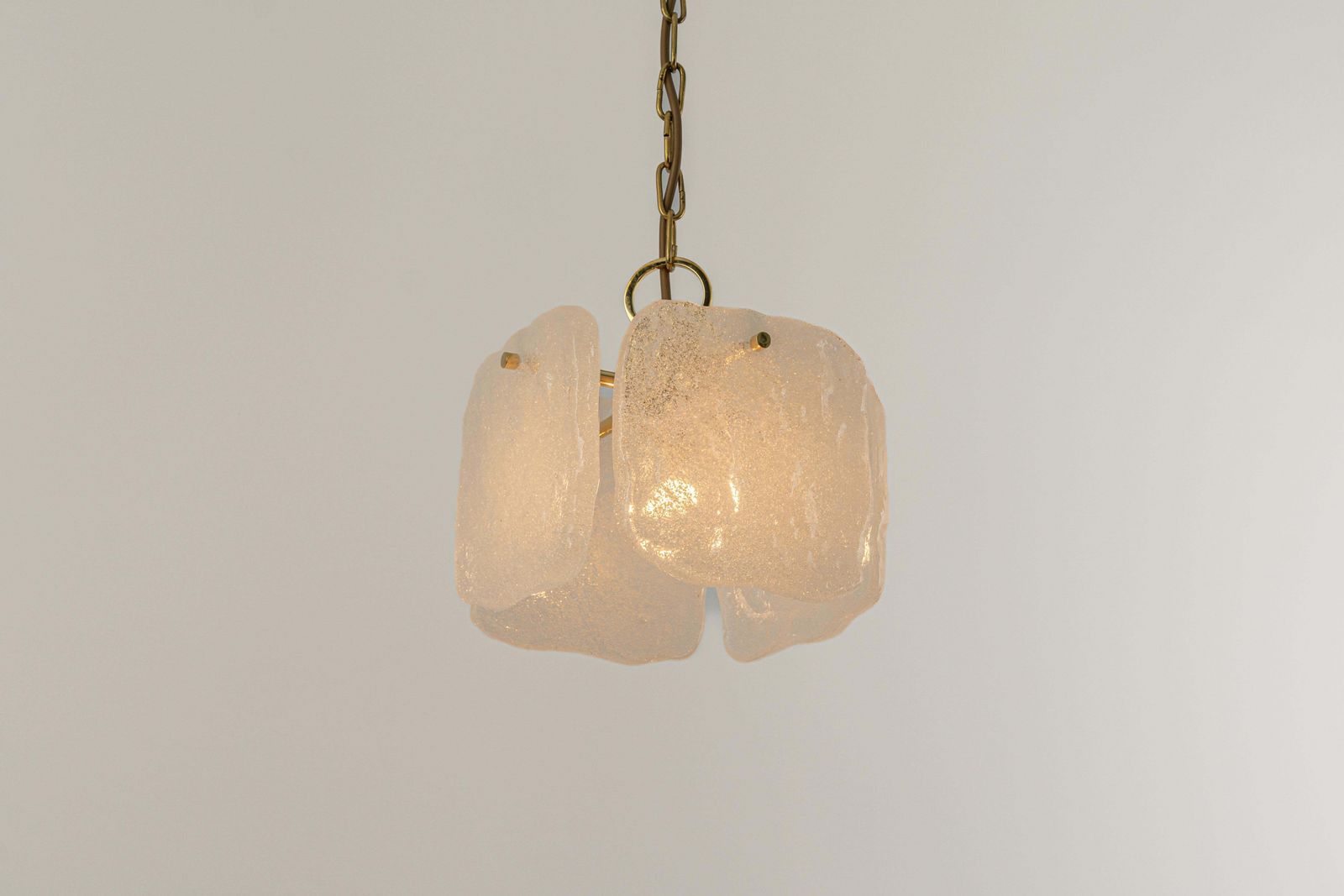 1 Of 3 Petite Murano Glass Pendant Light By Kalmar, Germany, 1960s photo vintage