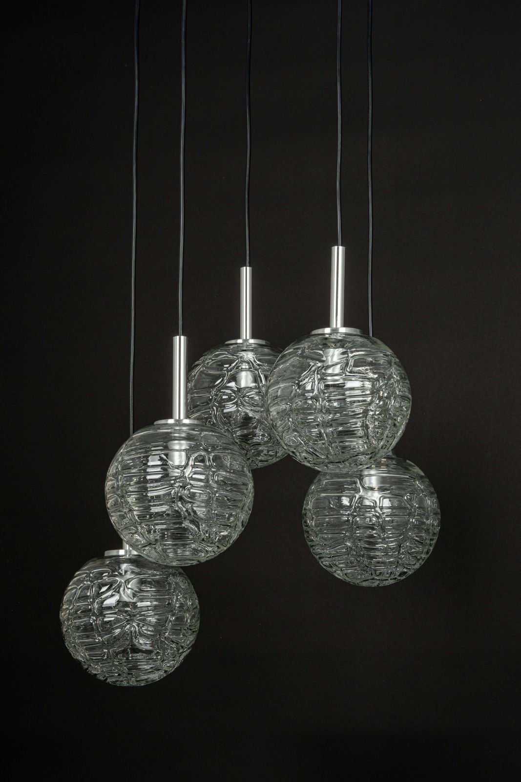 Large Designer Cascading Chandelier Murano Glass By Doria, Germany, 1970s photo furniture