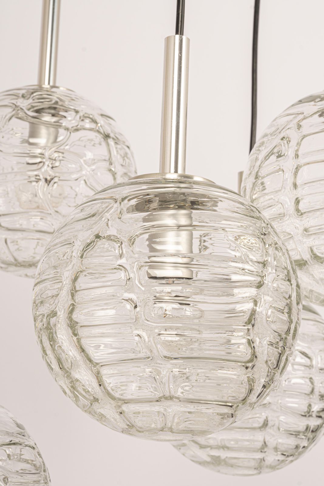 Large Designer Cascading Chandelier Murano Glass By Doria, Germany, 1970s photo 1547.0