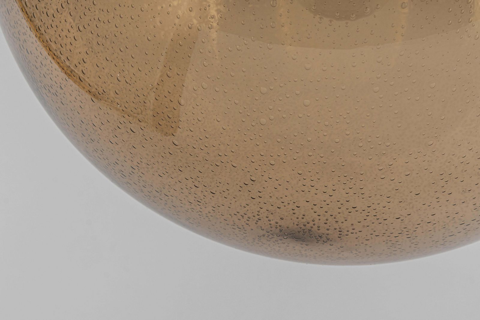 Large Limburg Brass With Smoked Glass Ball Pendant, Germany, 1970s photo Lighting