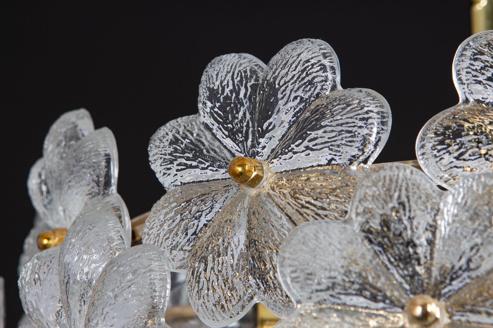 photo for sale 1 Of 2 Stunning Petite Murano Glass Chandelier By Ernst Palme, Germany, 1970s