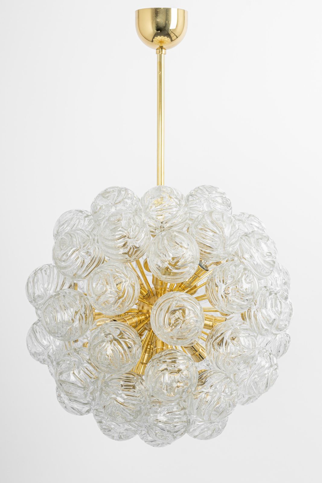 Spectacular Sputnik Chandelier With Snow Glass Balls, Doria, Germany, 1970s photo furniture