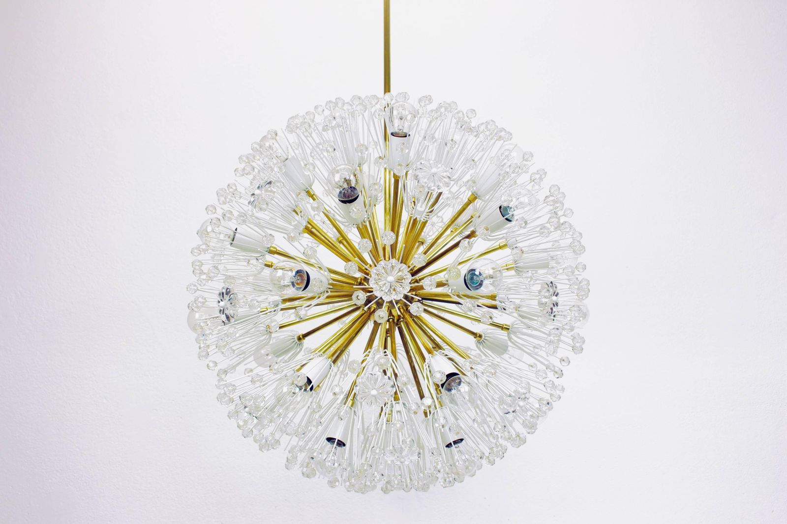 Lighting Huge Starburst Brass Chandelier By Emil Stejnar, Austria, 1960s photo