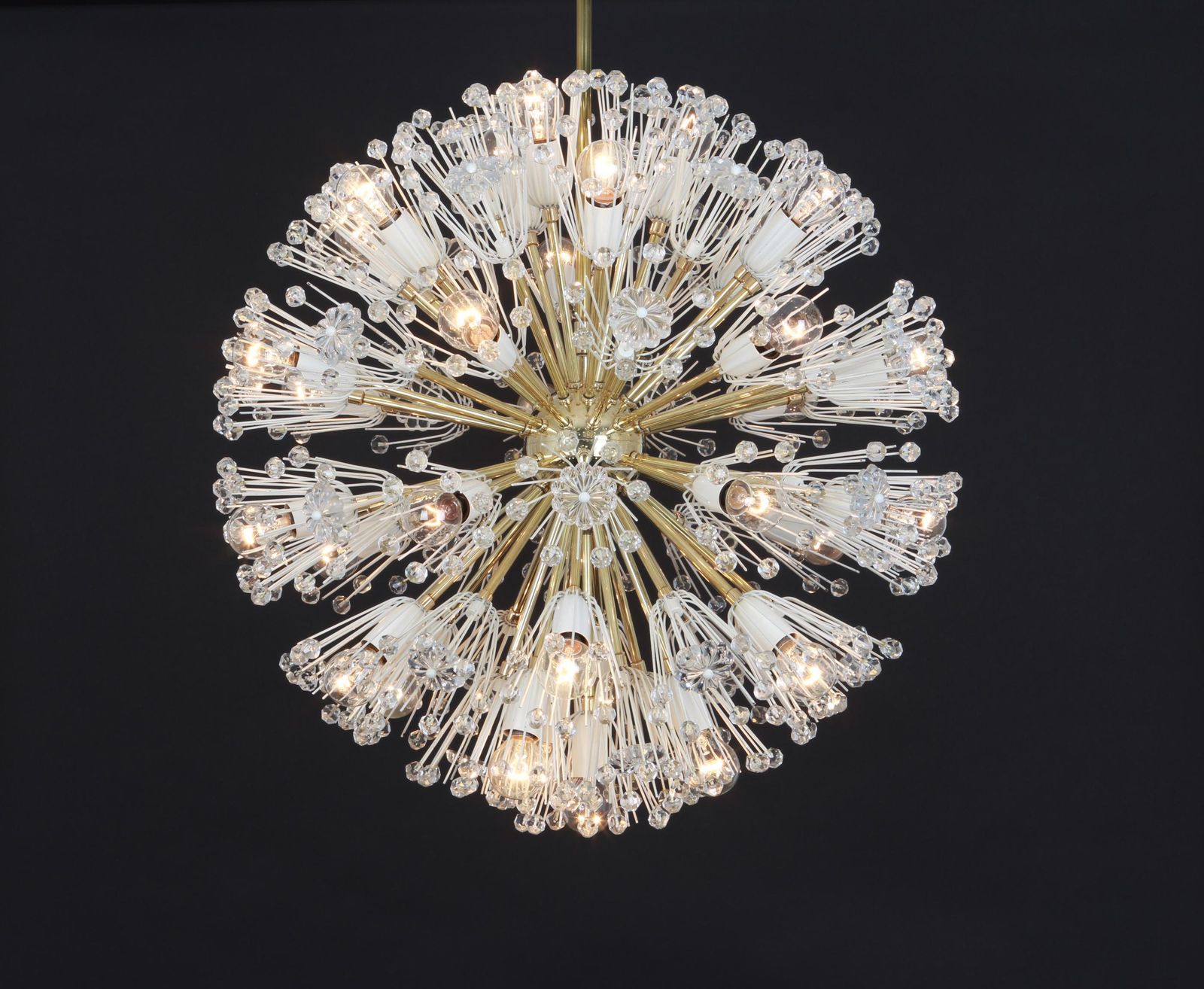 5158.0 Huge Starburst Brass Chandelier By Emil Stejnar, Austria, 1960s photo