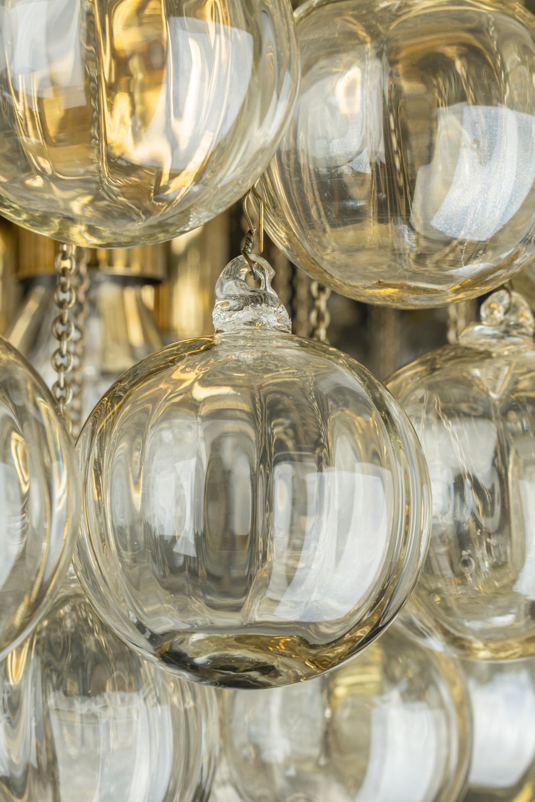 photo buy 1 Of 2 Extra Large Murano Glass Chandelier, Christoph Palme, Germany, 1970s