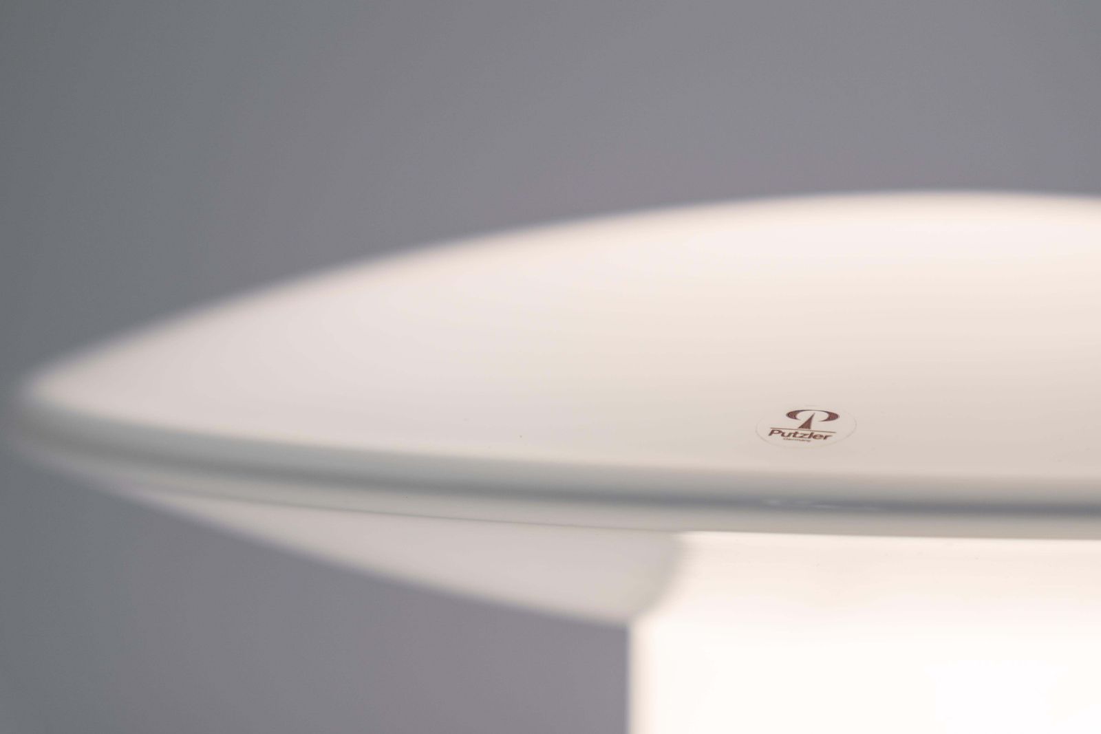 817.0 1 Of 2 Wonderful Glass Mushroom Table Lamp By Peill & Putzler, Germany, 1970s photo