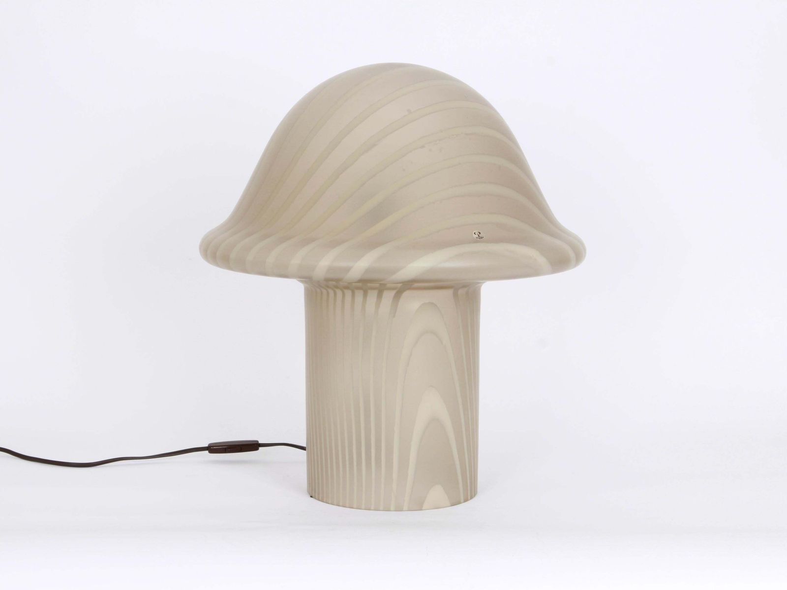 1 Of 2 Wonderful Glass Mushroom Table Lamps By Peill & Putzler, Germany, 1970s photo 1290.0