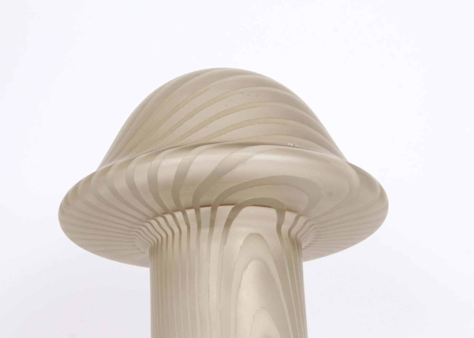 1 Of 2 Wonderful Glass Mushroom Table Lamps By Peill & Putzler, Germany, 1970s photo vintage