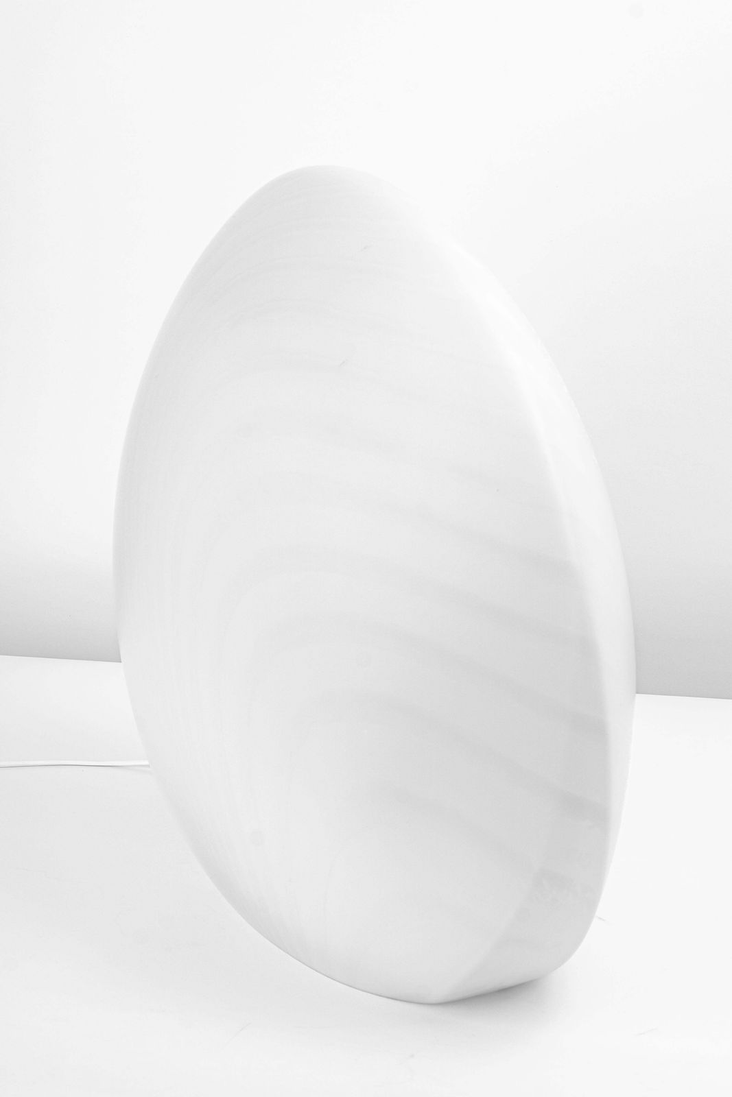 Wonderful Large Glass Table Lamp Zebra Pattern Peill & Putzler, Germany, 1970s photo buy