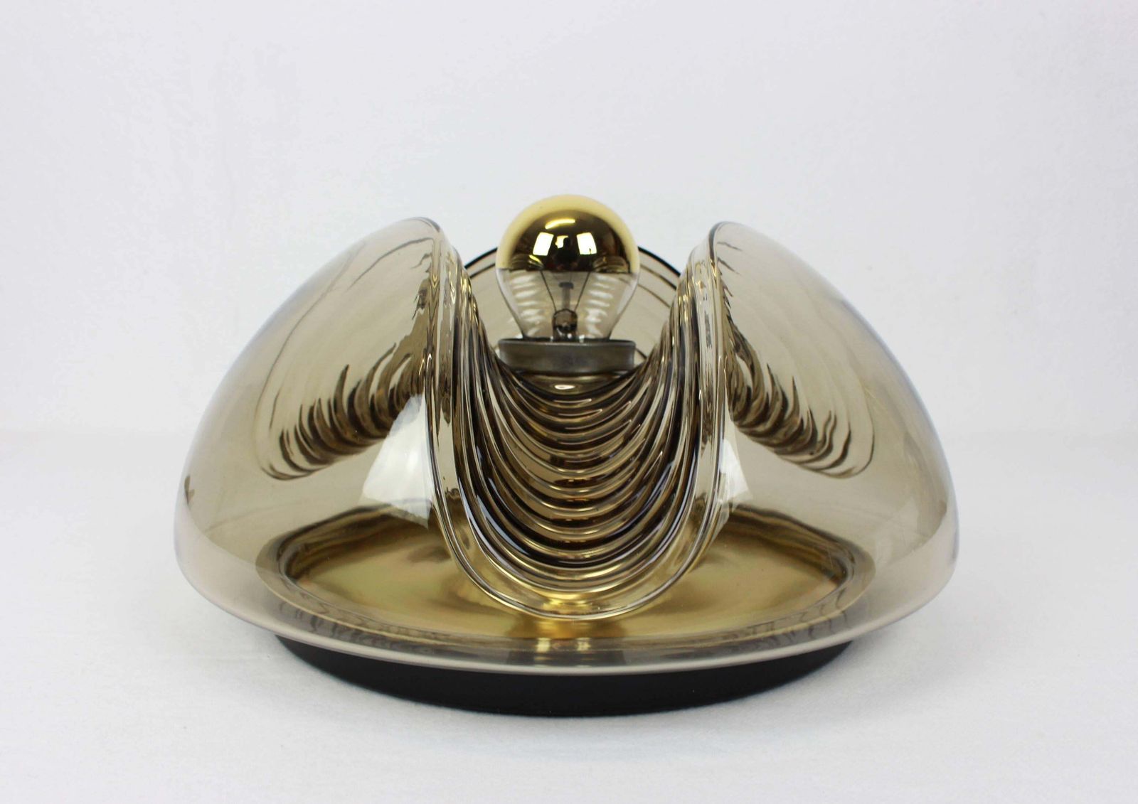 1 Of 4 Large Wall Sconce Flush Mount, Koch & Lowy By Peill & Putzler, Germany photo vinterior