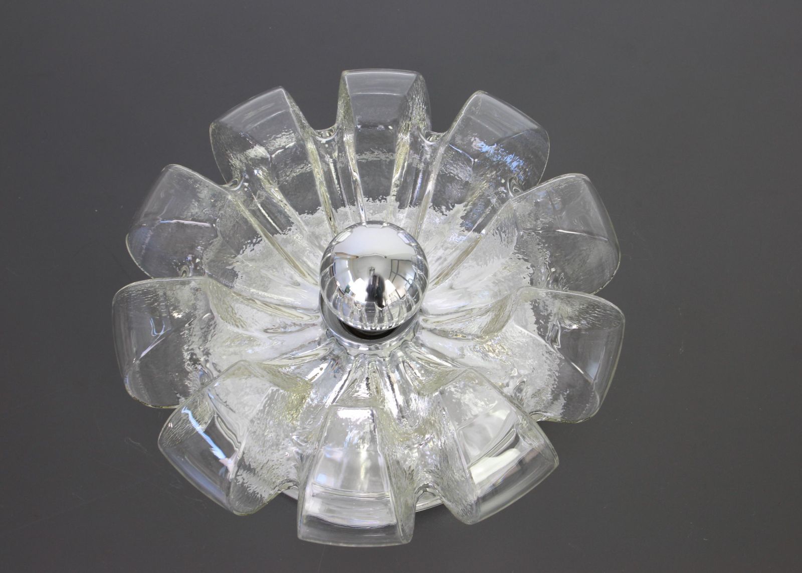 1 Of 2 Large Wall Sconce/Flush Mount, Koch & Lowy By Peill Putzler, Germany photo Lighting